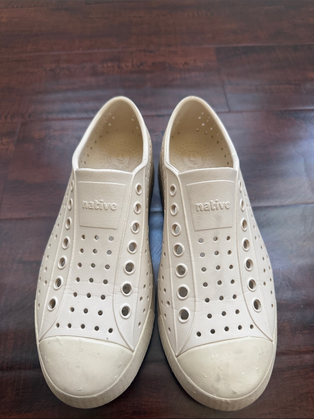 Native Slip-On Sneakers in Beige Cream